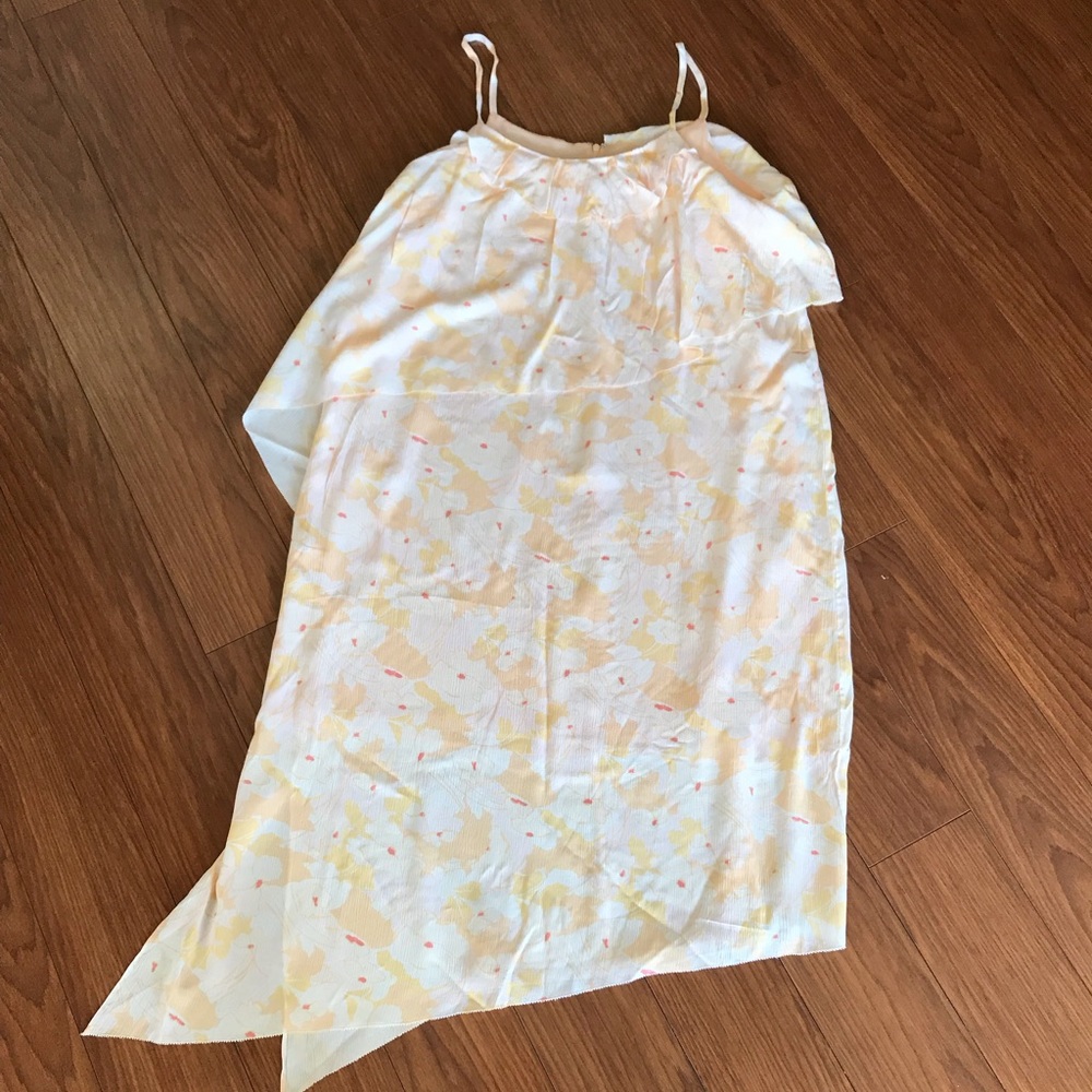 LEWIT Plus Size Aymmetrical Floral Dress Size 16